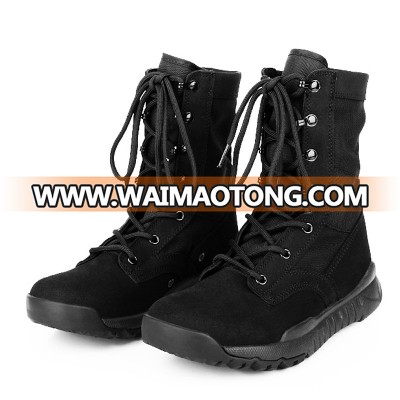 YKK side zipper China professional manufacturer military police combat boots