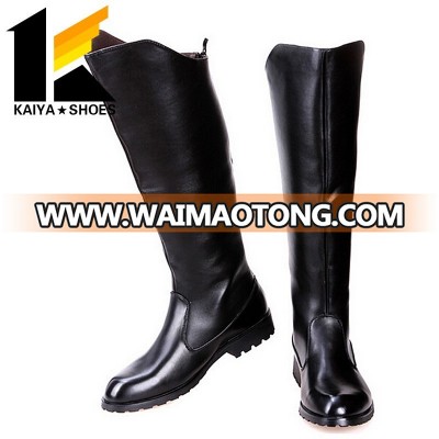 Cow Leather Military Parade Boots for Men