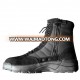 Black Suede Leather Military Anti Riot Tactical Boots