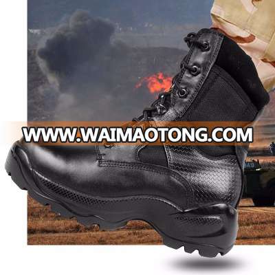 force military security equipment combat tactical boots with zipper