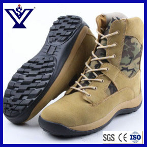 Best Sale Army Tactical Military Safety Boots Shoes with Rubber Sole (SYSG-201754)